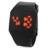 Creative Touch Screen Wrist Watch with Red LED Display and Black Plastic Band (OEM) (BULK)